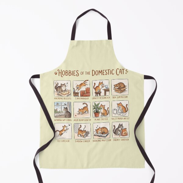 Item preview, Hobbies Of The Domesticated Cat Funny Feline Owner Humor designed and sold by AdyKurniawan.