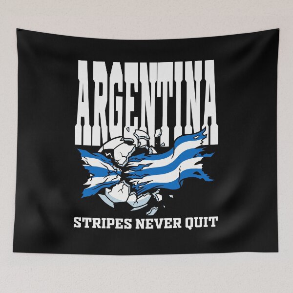 Item preview, ARGENTINA - STRIPES NEVER QUIT - FIFA WORLD CUP designed and sold by KEF Custom.