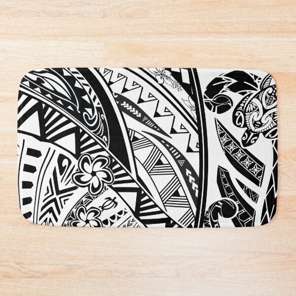 Item preview, Monochrome Island Turtle Pattern - Black and White Geometric Line Art designed and sold by sunnthreads.