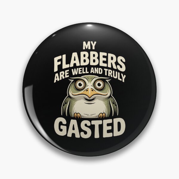 Item preview, My Flabbers Are Well and Truly Gasted Funny British Owl Gift designed and sold by Say It With Ink.