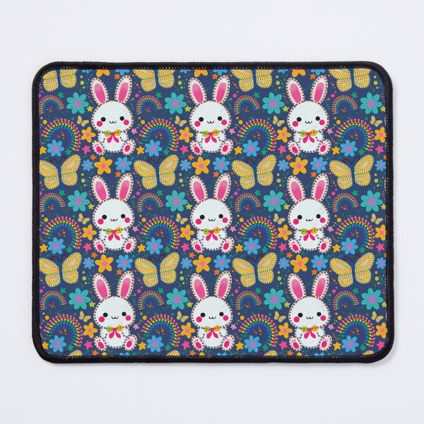 Item preview, Cute Bunny Rainbow Seamless Pattern designed and sold by Alaa-momani.