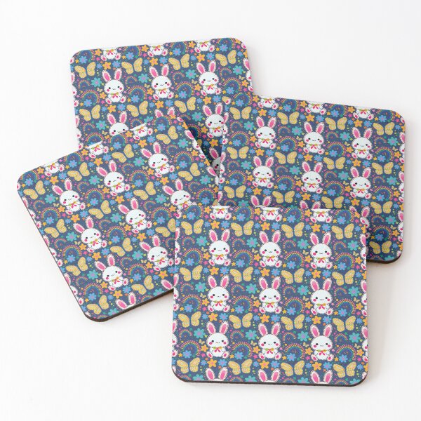 Item preview, Cute Bunny Rainbow Seamless Pattern designed and sold by Alaa-momani.