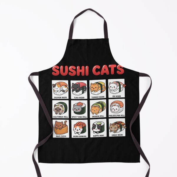 Item preview, Sushi Cats Cute Japanese Food Kawaii Feline Menu designed and sold by AdyKurniawan.