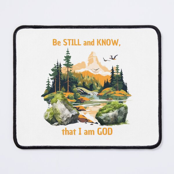 Item preview, Be Still and Know That I Am God | Psalm 46:10 Christian Nature Design | Faith-Inspired Scripture Quote designed and sold by PureHopeStudio.