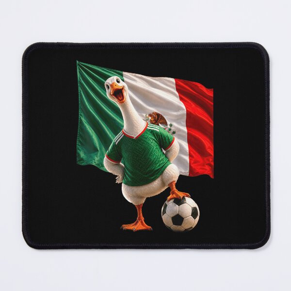 Item preview, Funny Mexican Football Goose Wearing Green Jersey Scccer Ball Flag Art designed and sold by LakenDraphil.
