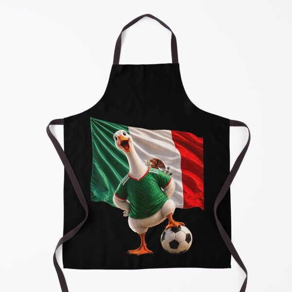 Item preview, Funny Mexican Football Goose Wearing Green Jersey Scccer Ball Flag Art designed and sold by LakenDraphil.