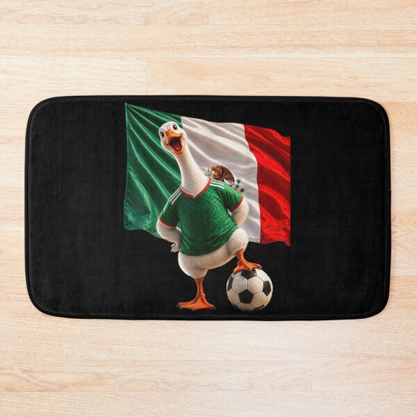 Item preview, Funny Mexican Football Goose Wearing Green Jersey Scccer Ball Flag Art designed and sold by LakenDraphil.