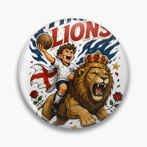 Item preview, England Lion Football Fan T-Shirt designed and sold by Drofted.