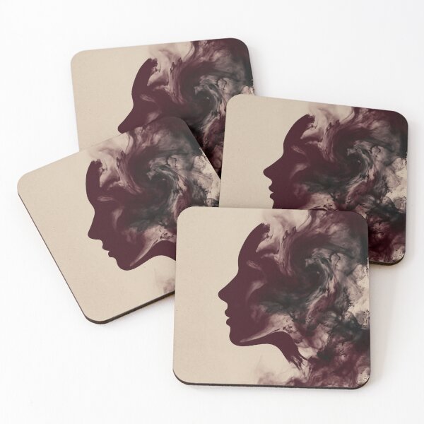 Item preview, Ethereal Silhouette - Abstract Ink Portrait designed and sold by Opie-Adn.