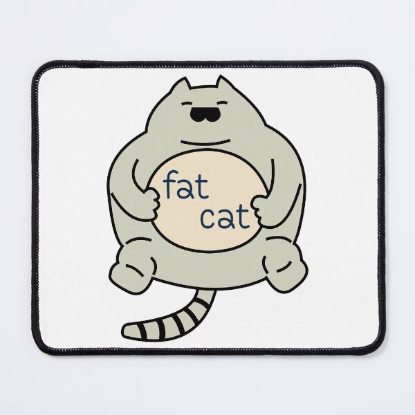 Item preview, Cool Fat Cat Funny Chubby Kitty Boss Cartoon designed and sold by JengPath.