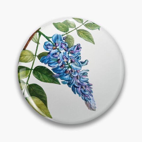 Item preview, Wisteria Frutescens Flowers Botanical Illustration designed and sold by TheRetroArtRoom.