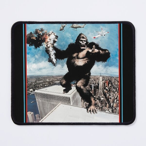 Item preview, Giant Ape Skyscraper Rooftop Confrontation Art designed and sold by SomeHitori.