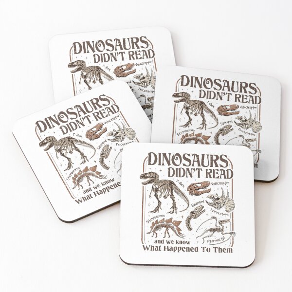 Item preview, Dinosaurs Didn't Read and We Know What Happened to Them T-Shirt designed and sold by kevincuellar.