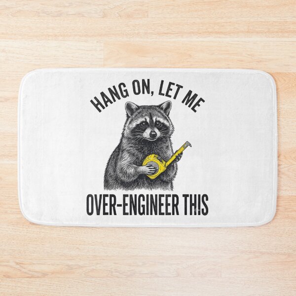 Item preview, Funny Over Engineer This Raccoon With Measuring Tape Tool Vintage Design designed and sold by EricCotanori.