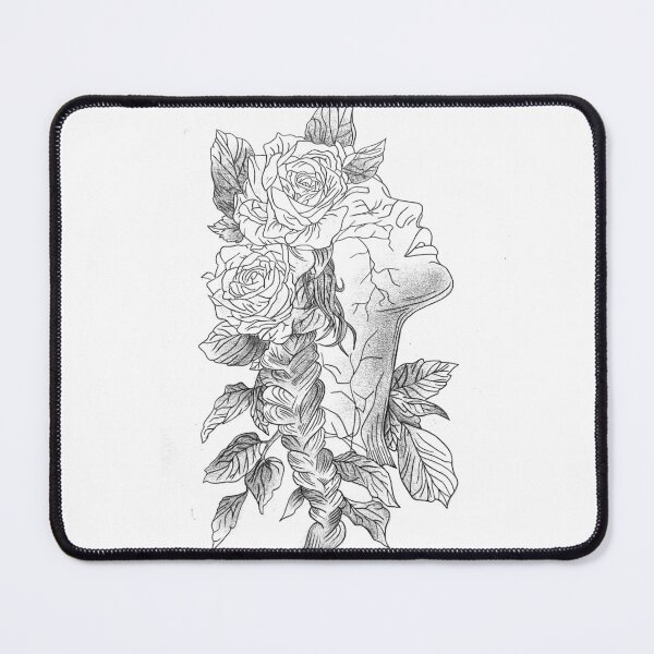 Item preview, Floral Woman Line Art Portrait designed and sold by GTeoArt.