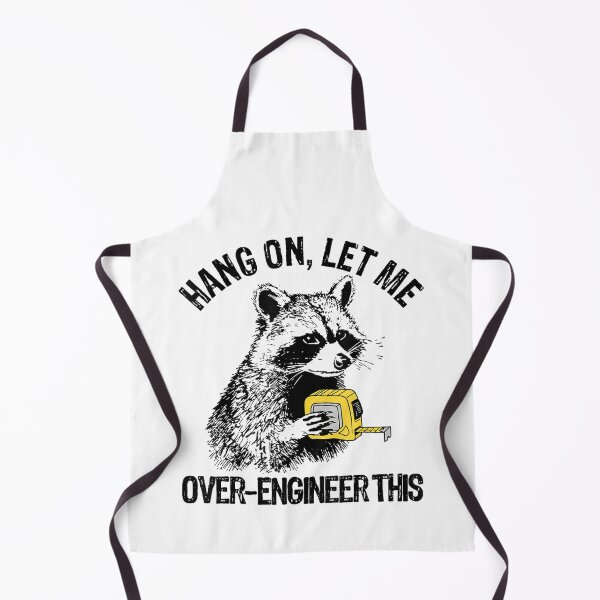 Item preview, Hang On Let Me Over Engineer This Funny Raccoon Measuring Tape Quote designed and sold by EricCotanori.