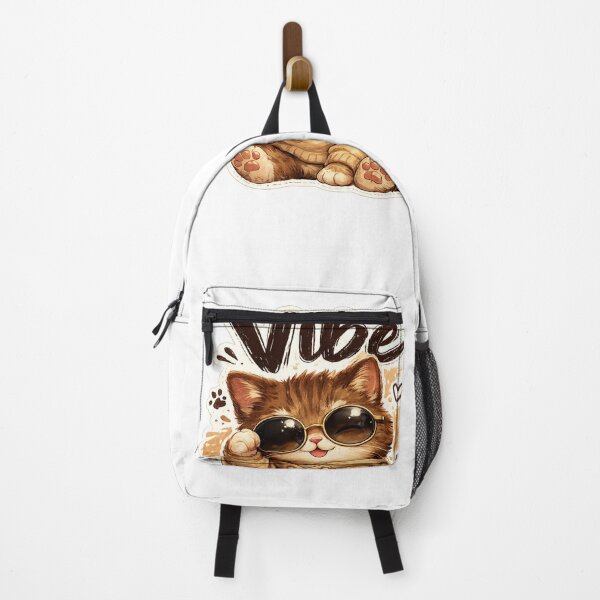 Item preview, Vibe – Cute Brown Cat Sticker designed and sold by Genzfirevibes.