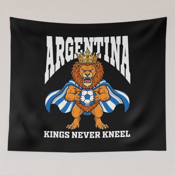 Item preview, ARGENTINA - KINGS NEVER KNEEL - FIFA WORLD CUP designed and sold by KEF Custom.