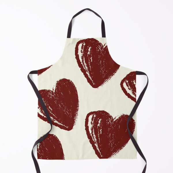 Item preview, Bold Dark Red Brush Chalk Grunge Heart Pattern designed and sold by LibertyHub.