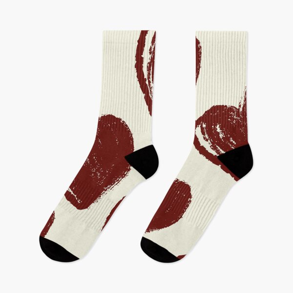 Item preview, Bold Dark Red Brush Chalk Grunge Heart Pattern designed and sold by LibertyHub.