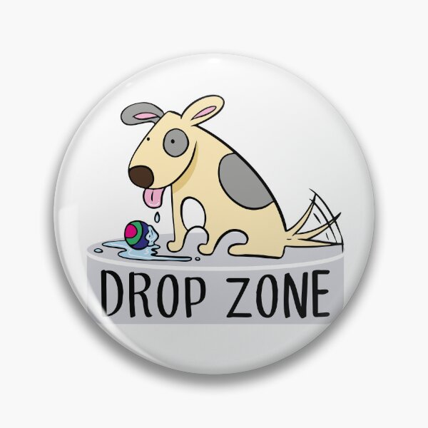 Item preview, Funny dog happy drop zone designed and sold by Konopikyu.