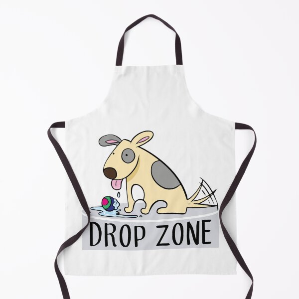 Item preview, Funny dog happy drop zone designed and sold by Konopikyu.