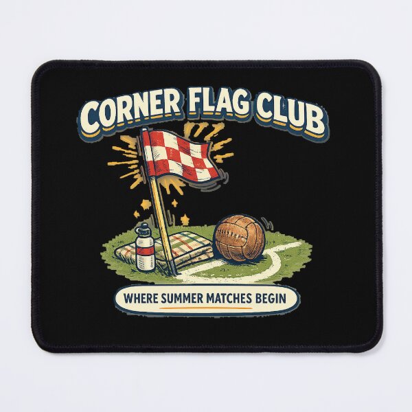Item preview, Corner Flag Club Summer Football designed and sold by Concrete Coffee Studio.