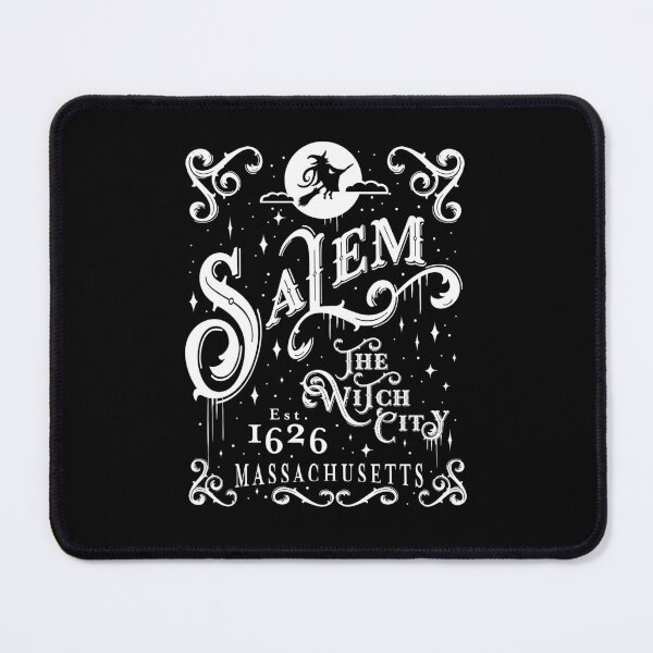 Item preview, Salem Established 1626 Logo with Witch white color designed and sold by Jdawnink.