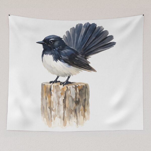 Item preview, Willy Wagtail with Fanned Tail designed and sold by Jaruart.