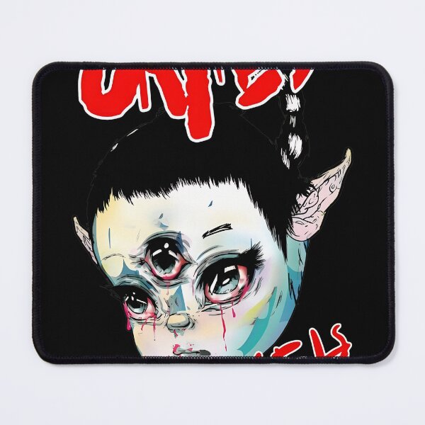Item preview, Surreal Doll Portrait With Red Text Graphic designed and sold by ARTBYKTANA.