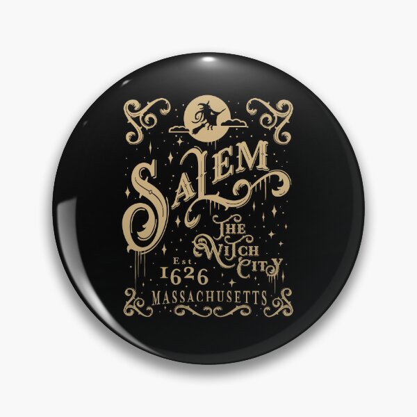 Item preview, Salem Established 1626 Logo with Witch beige color designed and sold by Jdawnink.
