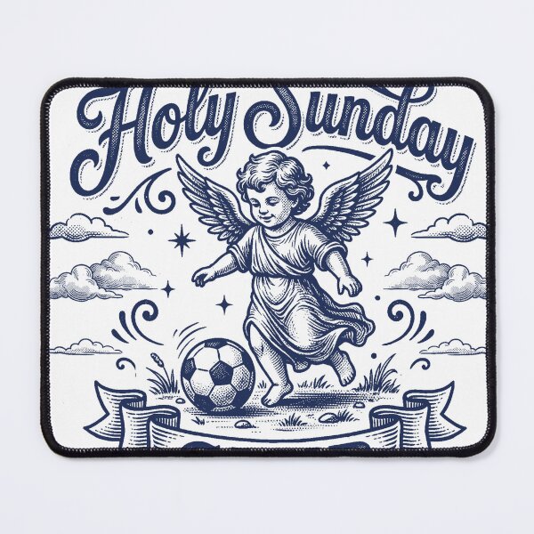 Item preview,  Holy Sunday Club Angel Playing Soccer Vintage Engraving designed and sold by AdyKurniawan.