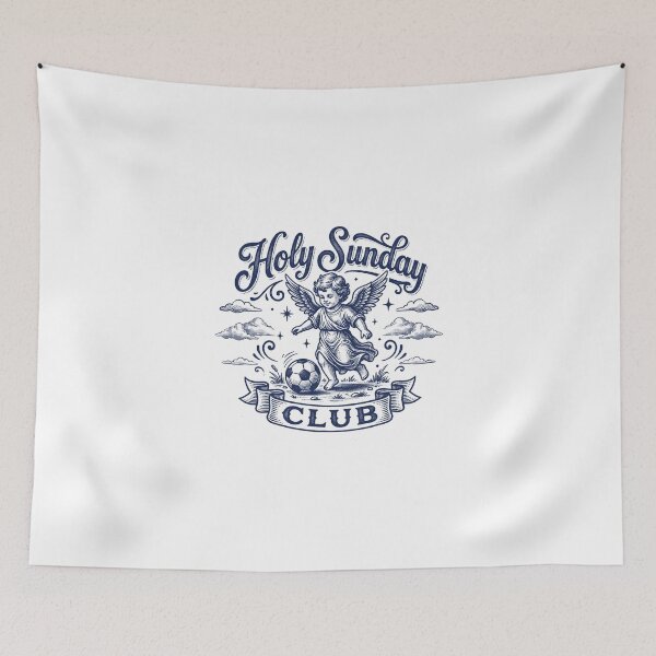 Item preview,  Holy Sunday Club Angel Playing Soccer Vintage Engraving designed and sold by AdyKurniawan.