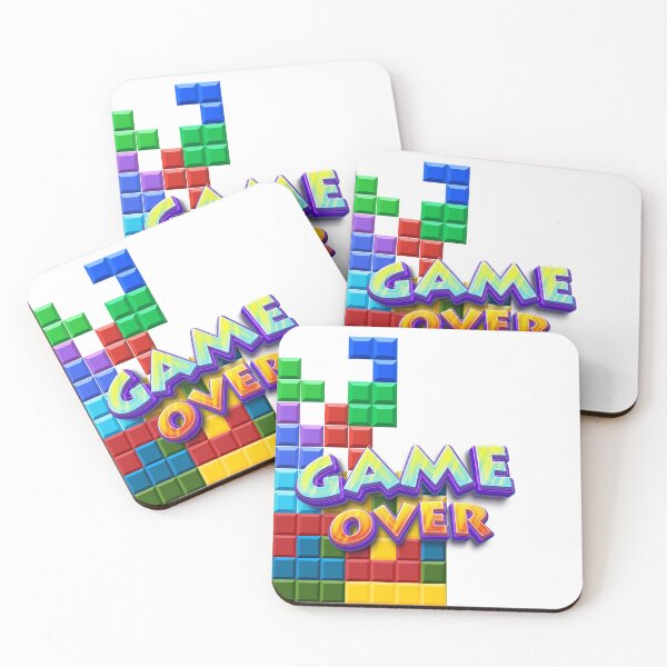 Item preview, Retro Block Puzzle Game Over Arcade Art designed and sold by rich-moda.