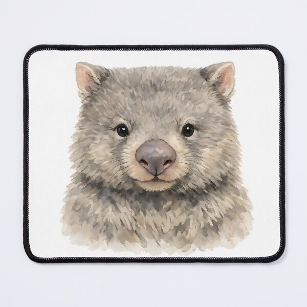 Item preview, Common Wombat Watercolour Portrait designed and sold by Jaruart.