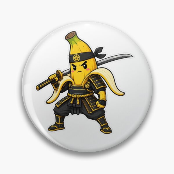 Item preview, Banana Samurai Sticker | Cute Kawaii Banana Warrior with Katana | Funny Japanese Fruit Character designed and sold by GRYFFWEAR.