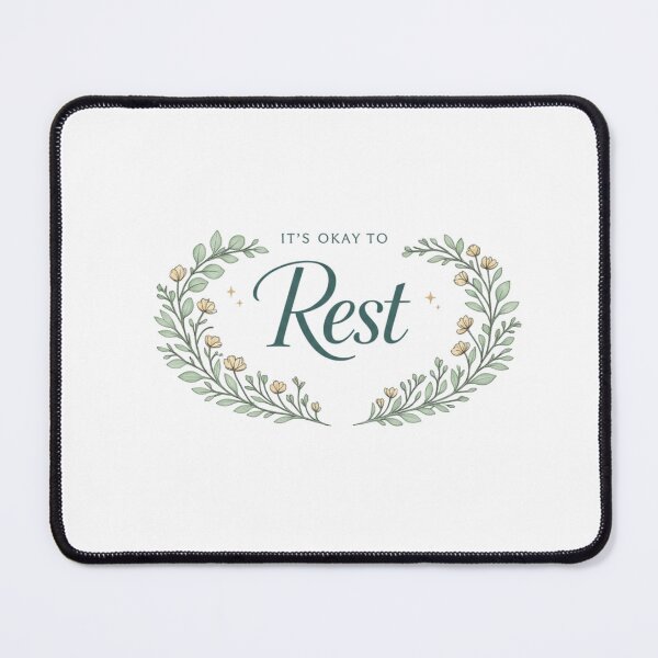 Item preview, Minimalist Botanical Quote It's Okay To Rest designed and sold by Presshue.