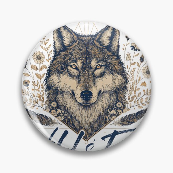 Item preview, Wild & Free" Boho Wolf designed and sold by Bossygraphicske.