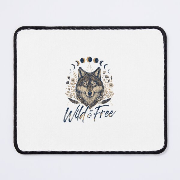 Item preview, Wild & Free" Boho Wolf designed and sold by Bossygraphicske.