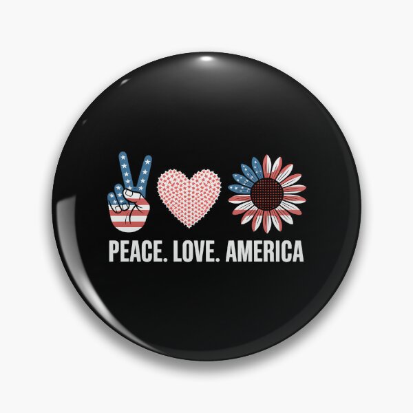 Item preview, Peace Love America US Flag Fourth 4th of July Patriot  designed and sold by sailorjessiArt.