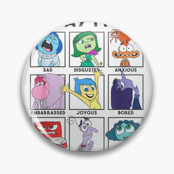 Item preview, Disney Pixar Inside Out 2 Today I Feel... Vintage Panels T-Shirt designed and sold by KTY-NUSS.
