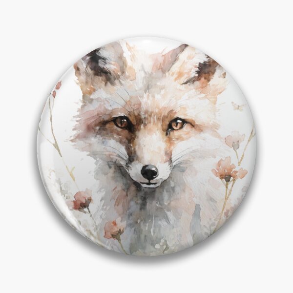 Item preview, Watercolor Floral Fox designed and sold by Bossygraphicske.