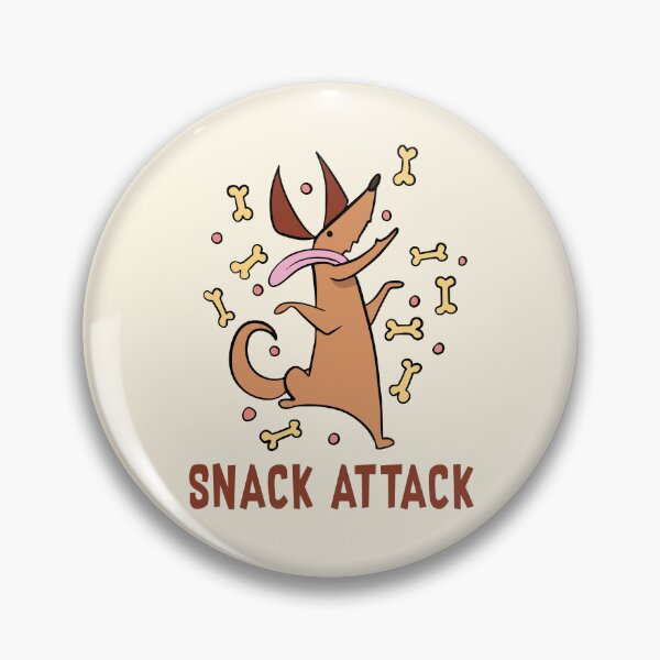 Item preview, Funny dog in a snack attack designed and sold by Konopikyu.