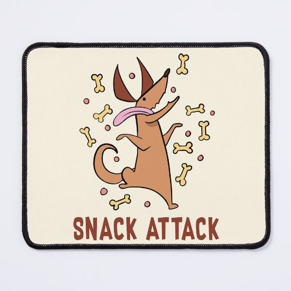 Item preview, Funny dog in a snack attack designed and sold by Konopikyu.