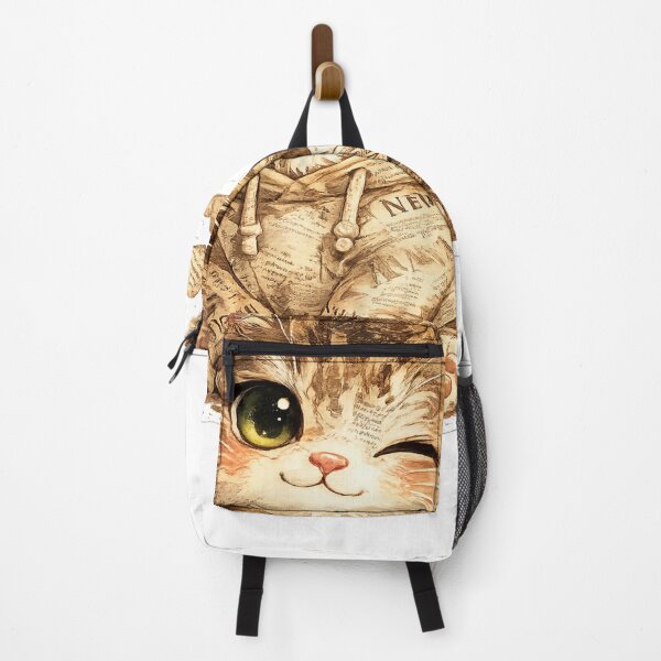 Item preview, Newspaper Cat – Vintage Collage Sticker designed and sold by Genzfirevibes.