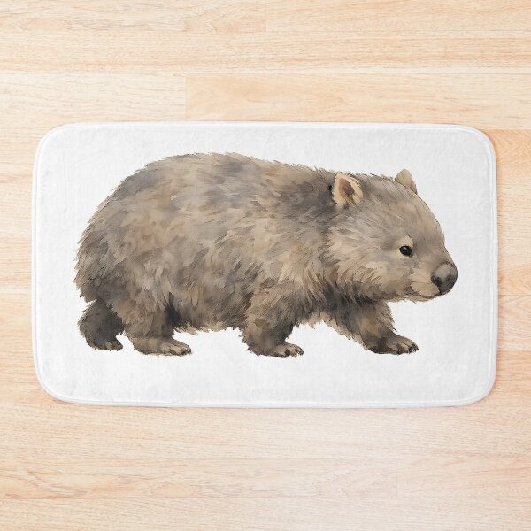 Item preview, Common Wombat Wildlife Illustration designed and sold by Jaruart.