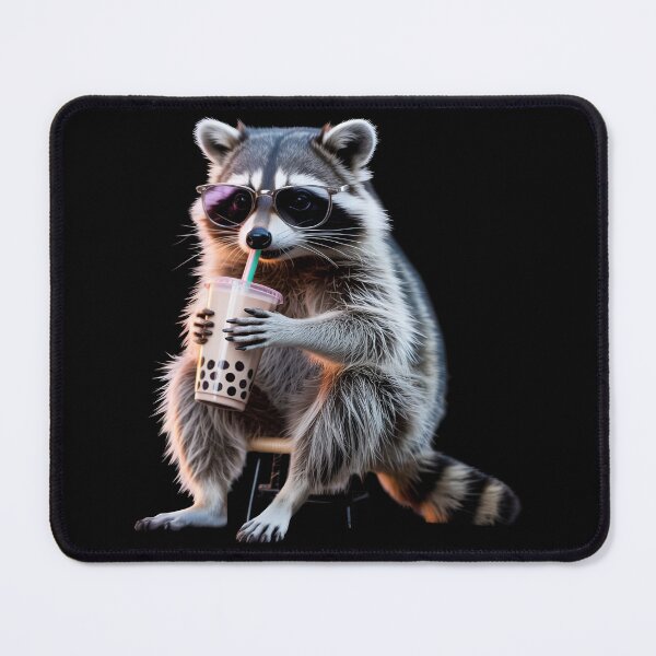 Item preview, Funny Raccoon Drinking Bubble Tea, Cute Boba Lover Animal Sticker, Kawaii Trash Panda Graphic, Bubble Tea Enthusiast Gift designed and sold by PrintelloTH.