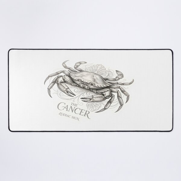 Item preview, The Cancer Zodiac Sign Vintage Crab Sketch Art designed and sold by Zodiac Celestial Art.