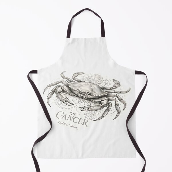 Item preview, The Cancer Zodiac Sign Vintage Crab Sketch Art designed and sold by Zodiac Celestial Art.