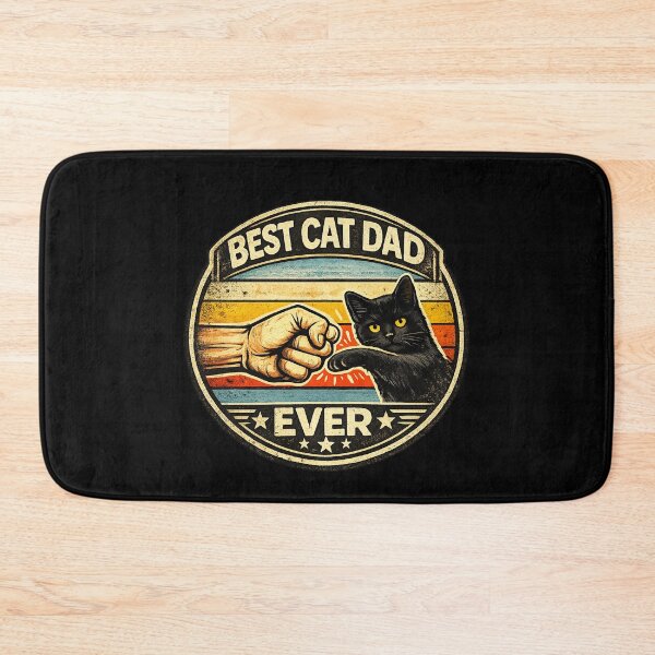 Item preview, black cat dad designed and sold by Concrete Coffee Studio.